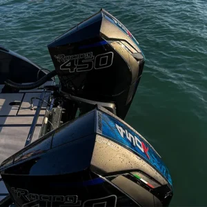 Carbon Fiber Engine Air Scoops for Mercury V8 Outboard, 500R, 450R, 300R – Bild 2
