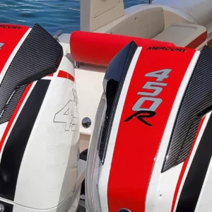 Carbon Fiber Engine Air Scoops for Mercury V8 Outboard, 500R, 450R, 300R – Bild 15